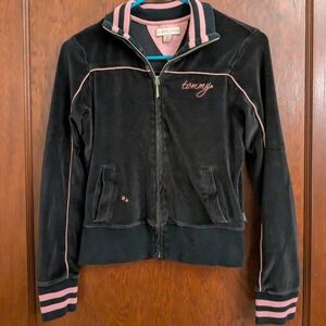 RARE Y2K Tommy Jeans velour track jacket